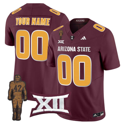 ASU 2024 Pat Tillman Honoring Patch Vapor Limited Custom Jersey V2 - All Stitched