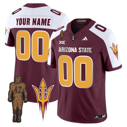 ASU 2024 Pat Tillman Honoring Patch Vapor Limited Custom Jersey V2 - All Stitched