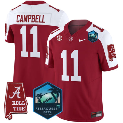BAMA 2025 ReliaQuest Bowl Patch Vapor Limited Jersey - All Stitched