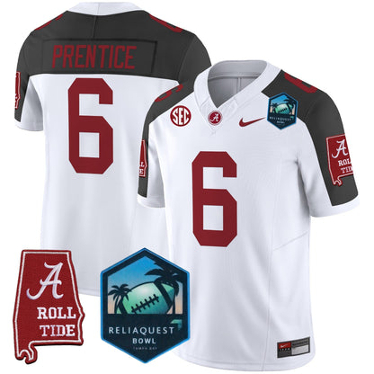 BAMA 2025 ReliaQuest Bowl Patch Vapor Limited Jersey - All Stitched