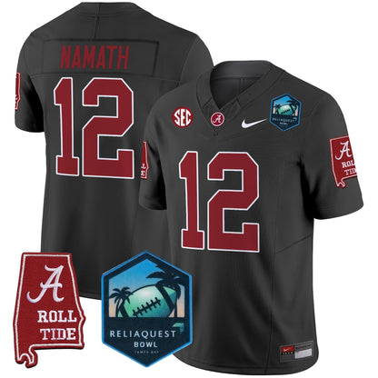 BAMA 2025 ReliaQuest Bowl Patch Vapor Limited Jersey - All Stitched