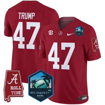 BAMA 2025 ReliaQuest Bowl Patch Vapor Limited Jersey - All Stitched