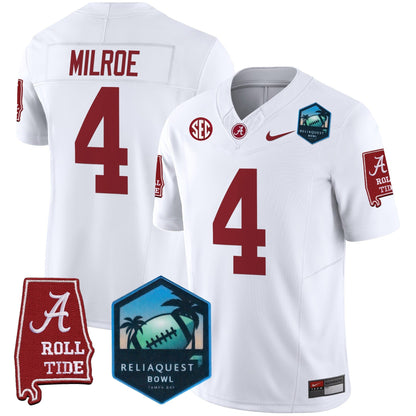 BAMA 2025 ReliaQuest Bowl Patch Vapor Limited Jersey - All Stitched