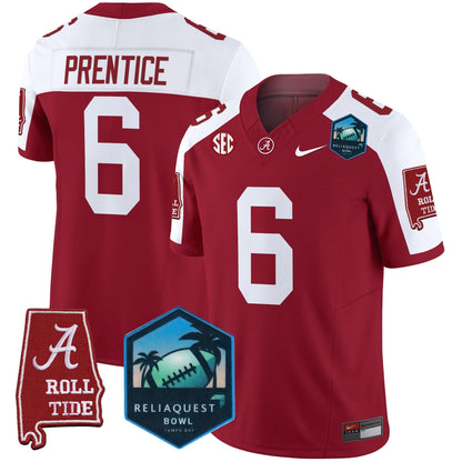 BAMA 2025 ReliaQuest Bowl Patch Vapor Limited Jersey - All Stitched