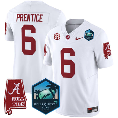 BAMA 2025 ReliaQuest Bowl Patch Vapor Limited Jersey - All Stitched