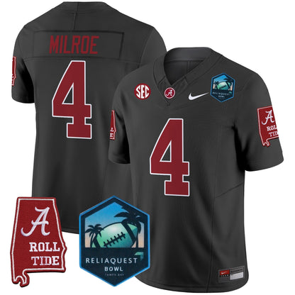 BAMA 2025 ReliaQuest Bowl Patch Vapor Limited Jersey - All Stitched