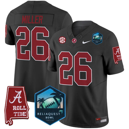 BAMA 2025 ReliaQuest Bowl Patch Vapor Limited Jersey - All Stitched
