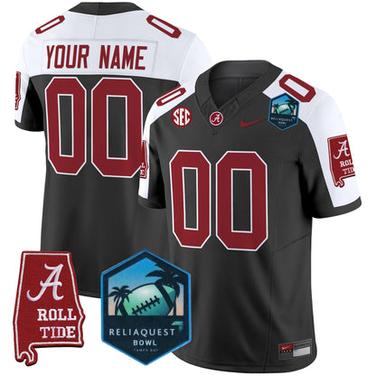 BAMA 2025 ReliaQuest Bowl Patch Vapor Limited Custom Jersey - All Stitched