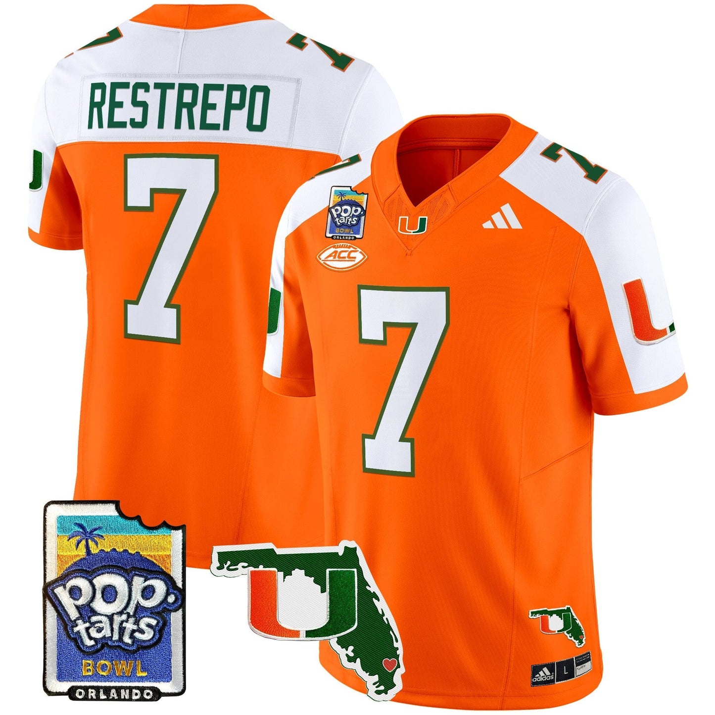 MIA 2025 PopTarts Bowl Patch Vapor Limited Jersey - All Stitched
