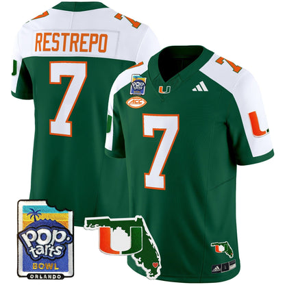 MIA 2025 PopTarts Bowl Patch Vapor Limited Jersey - All Stitched