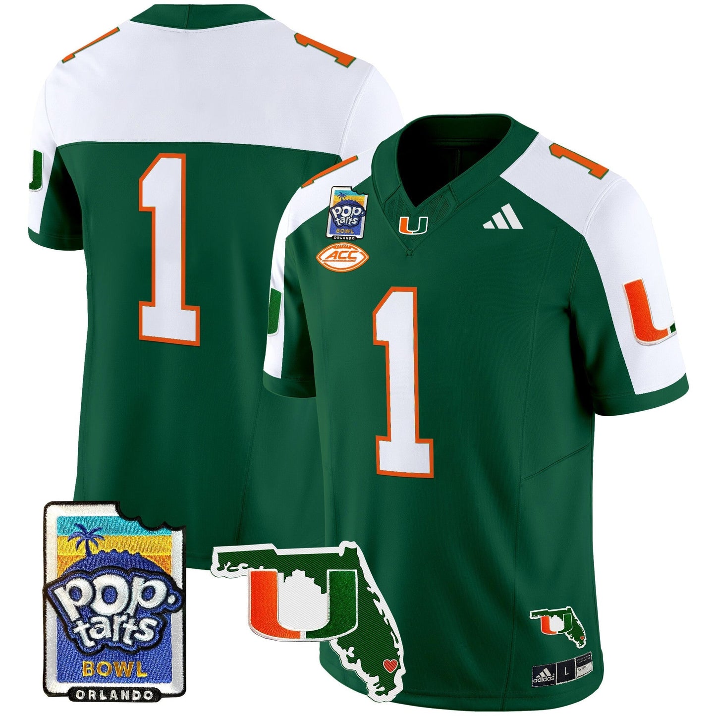MIA 2025 PopTarts Bowl Patch Vapor Limited Jersey - All Stitched