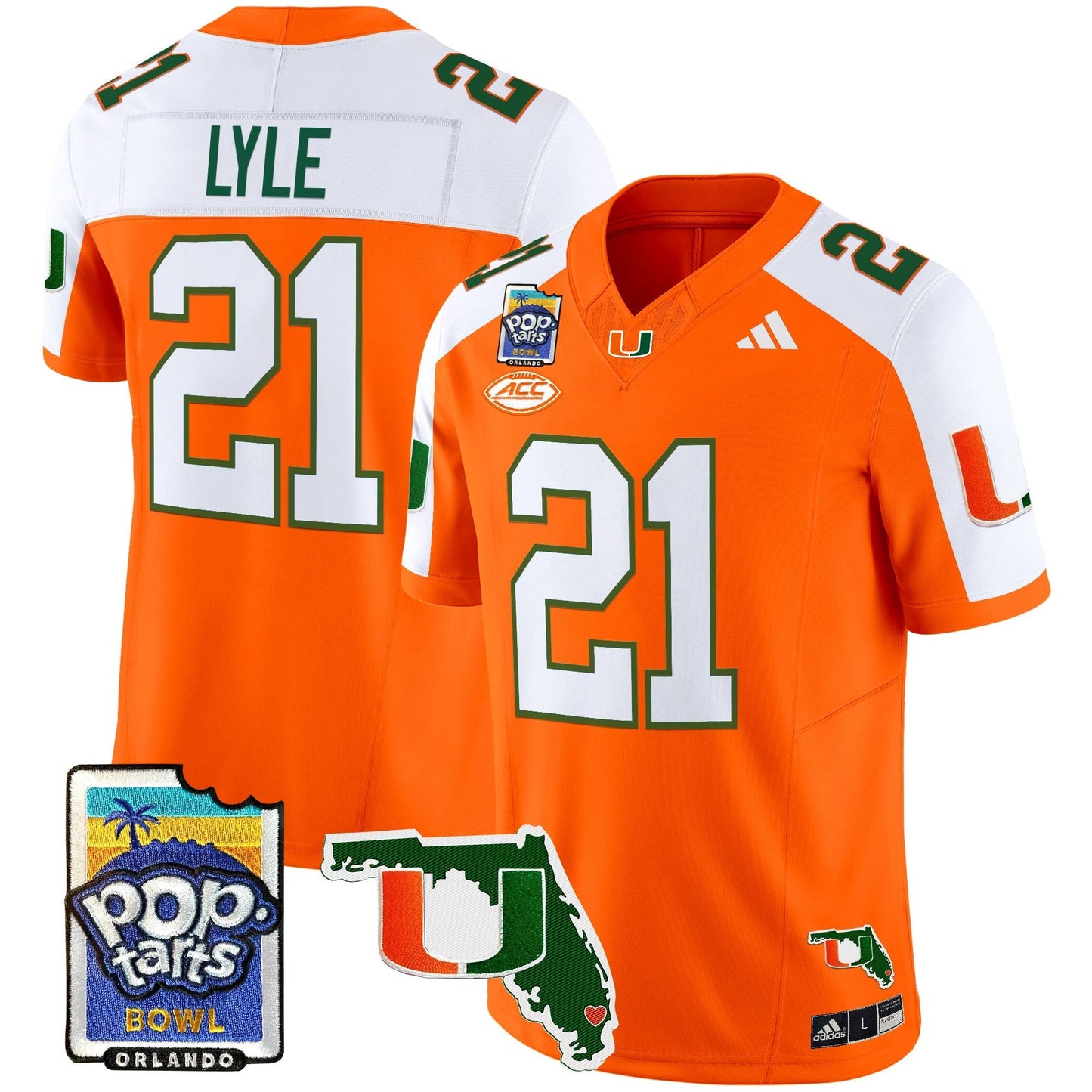 MIA 2025 PopTarts Bowl Patch Vapor Limited Jersey - All Stitched