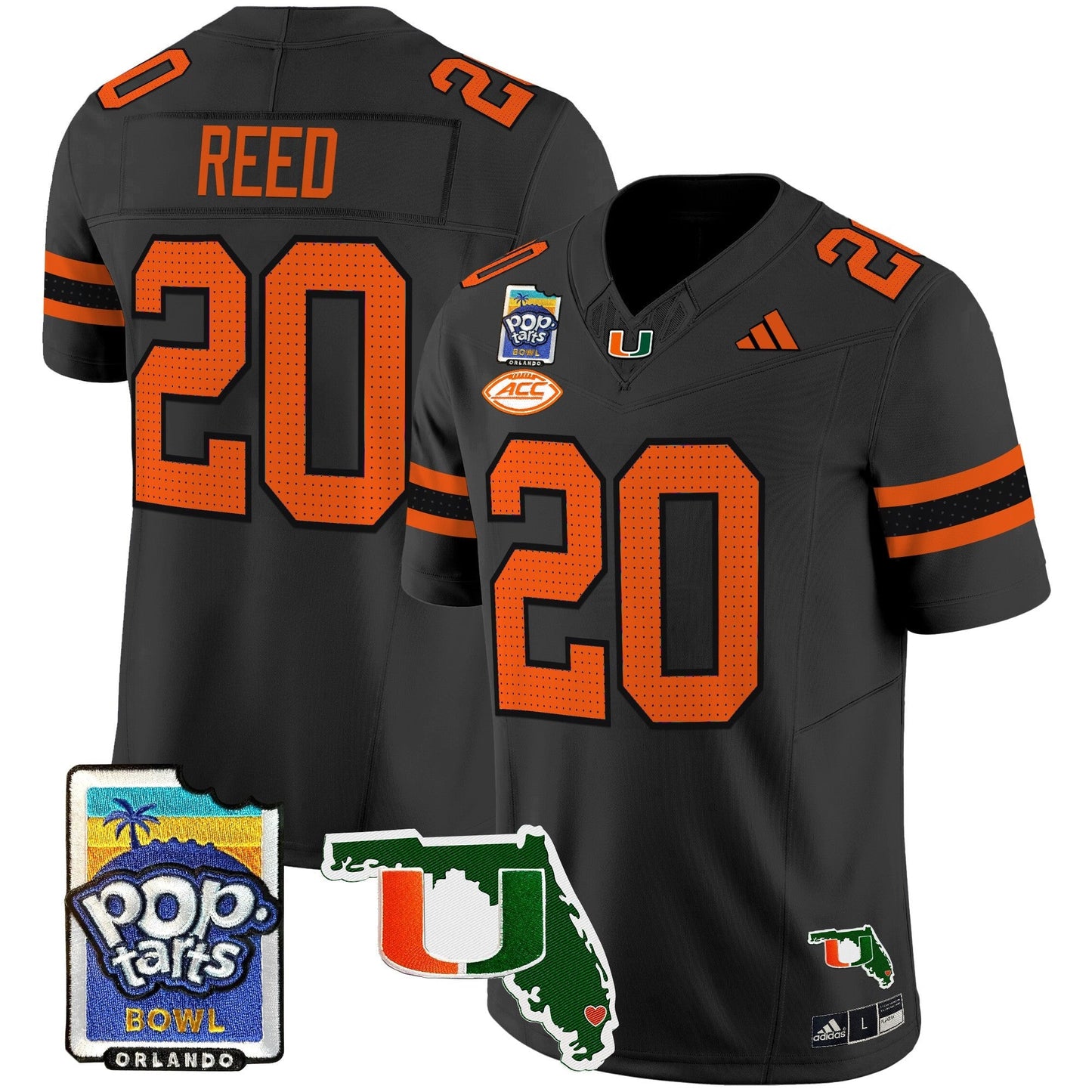 MIA 2025 PopTarts Bowl Patch Vapor Limited Jersey - All Stitched