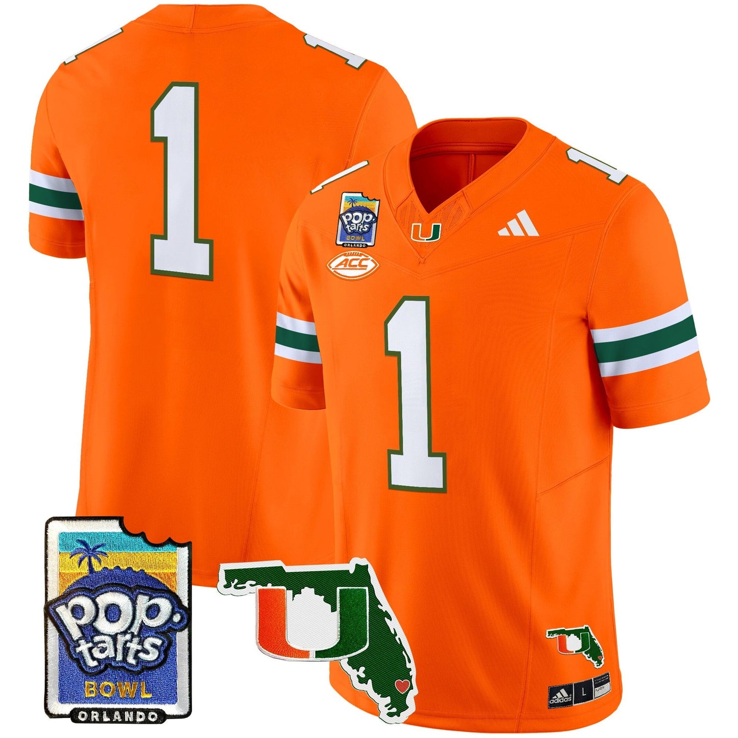 MIA 2025 PopTarts Bowl Patch Vapor Limited Jersey - All Stitched