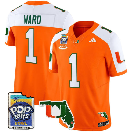 MIA 2025 PopTarts Bowl Patch Vapor Limited Jersey - Stitched