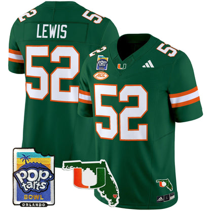 MIA 2025 PopTarts Bowl Patch Vapor Limited Jersey - All Stitched