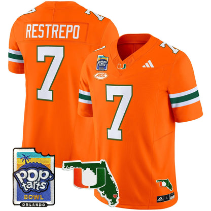 MIA 2025 PopTarts Bowl Patch Vapor Limited Jersey - All Stitched