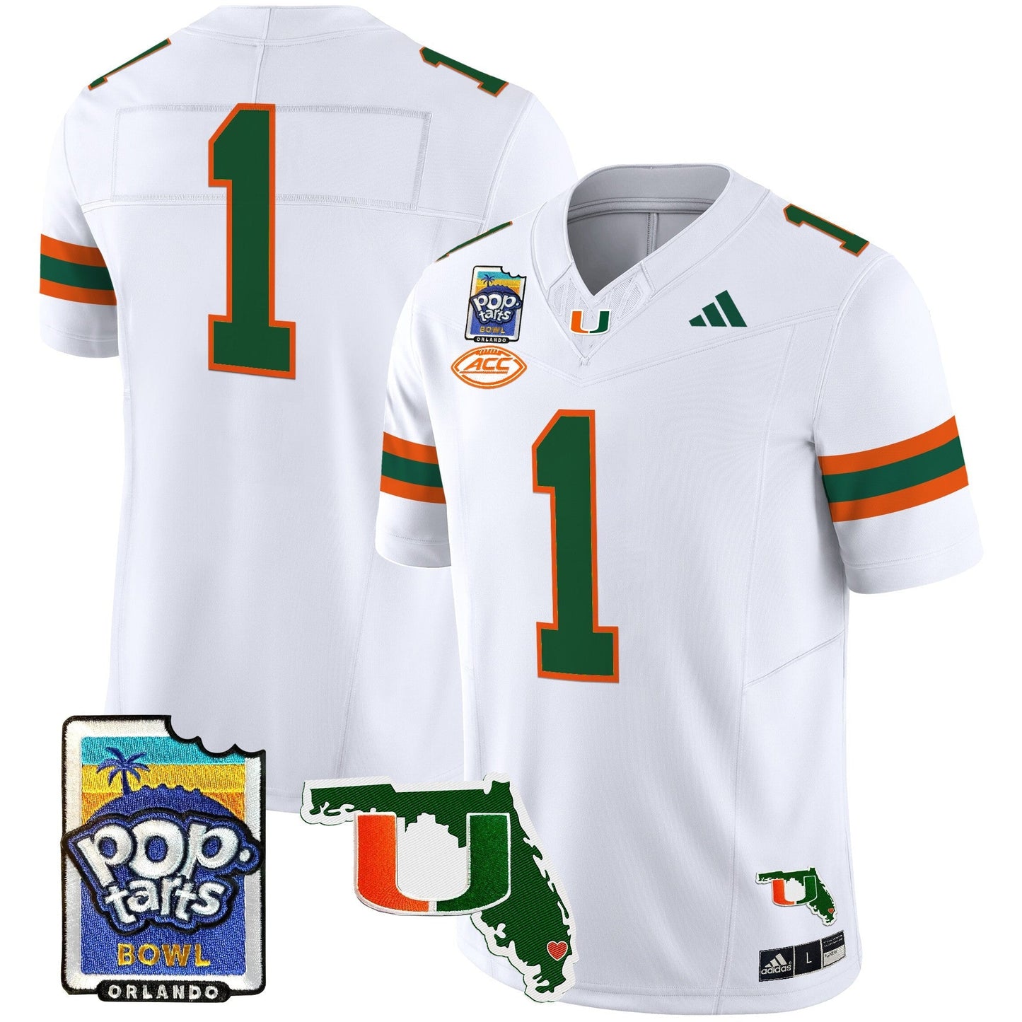 MIA 2025 PopTarts Bowl Patch Vapor Limited Jersey - All Stitched