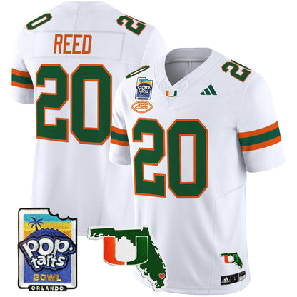 MIA 2025 PopTarts Bowl Patch Vapor Limited Jersey - All Stitched