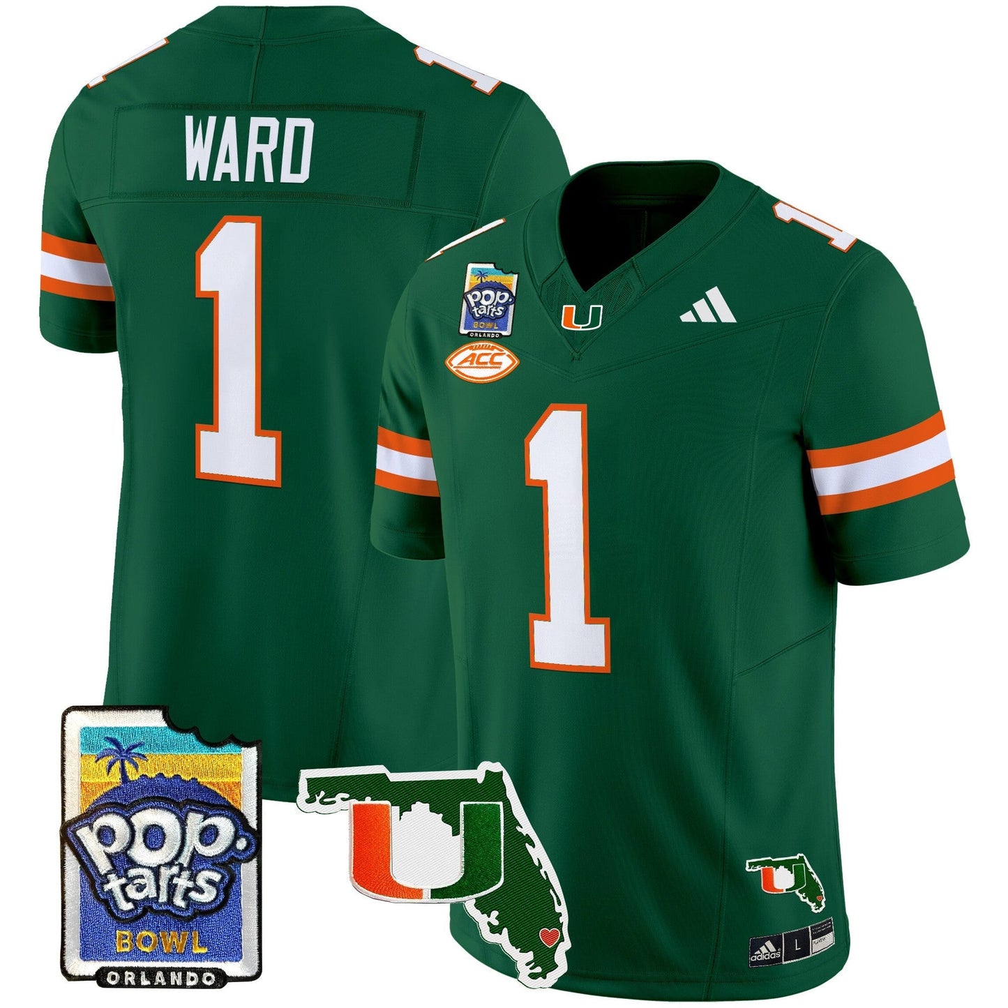 MIA 2025 PopTarts Bowl Patch Vapor Limited Jersey - All Stitched