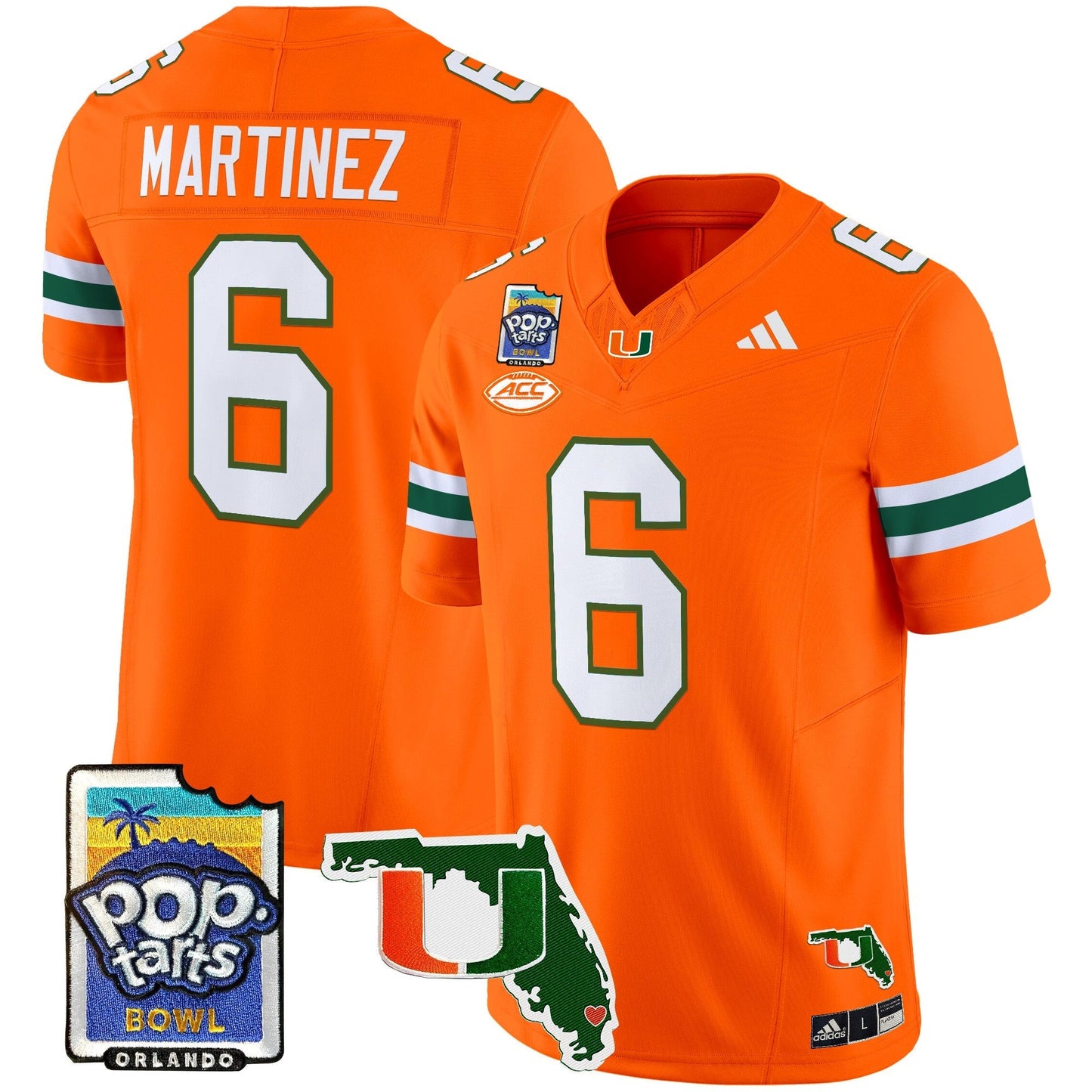 MIA 2025 PopTarts Bowl Patch Vapor Limited Jersey - All Stitched