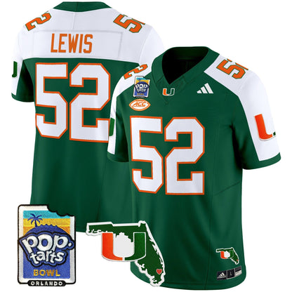 MIA 2025 PopTarts Bowl Patch Vapor Limited Jersey - All Stitched