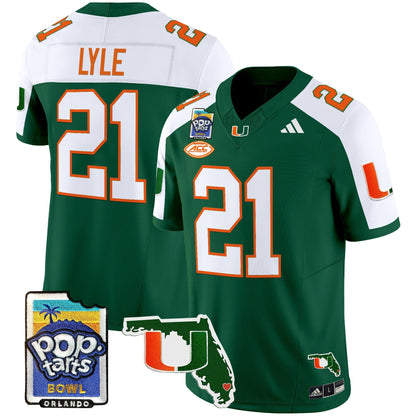 MIA 2025 PopTarts Bowl Patch Vapor Limited Jersey - All Stitched