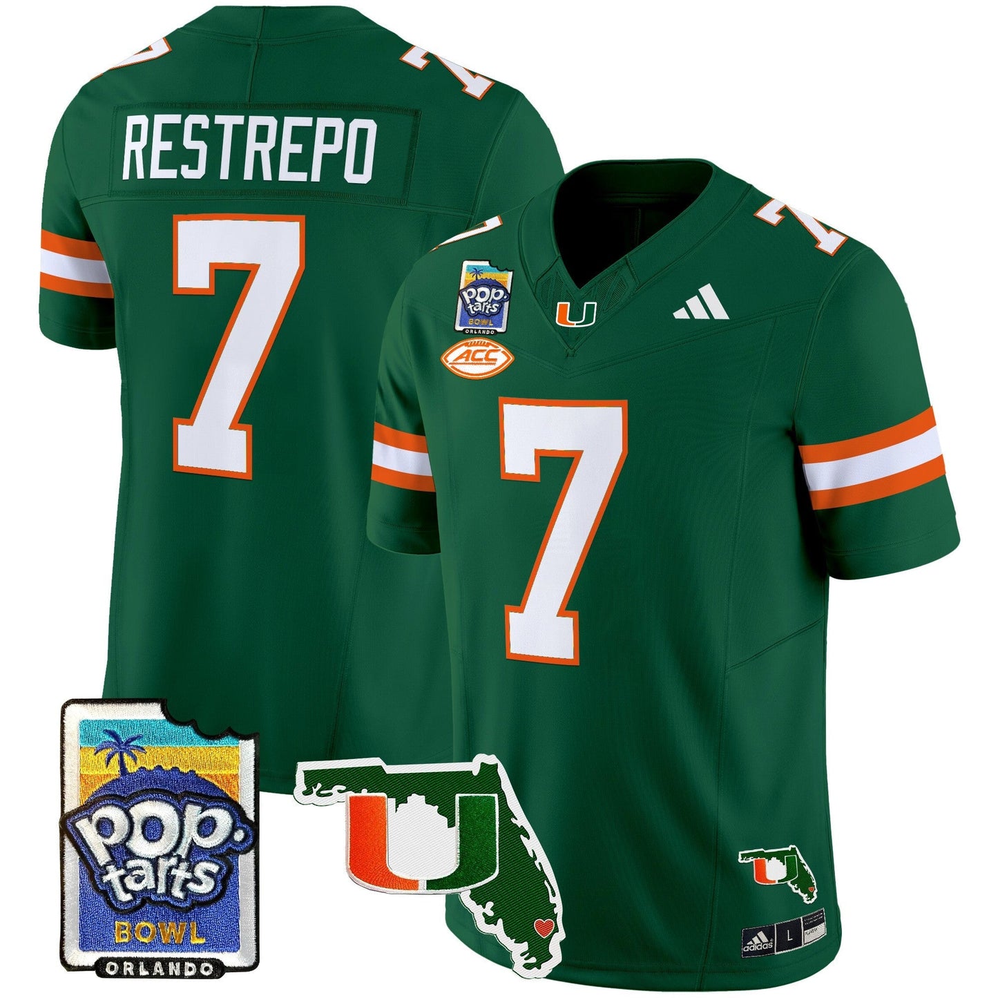 MIA 2025 PopTarts Bowl Patch Vapor Limited Jersey - All Stitched