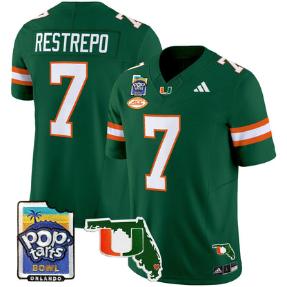 MIA 2025 PopTarts Bowl Patch Vapor Limited Jersey - All Stitched