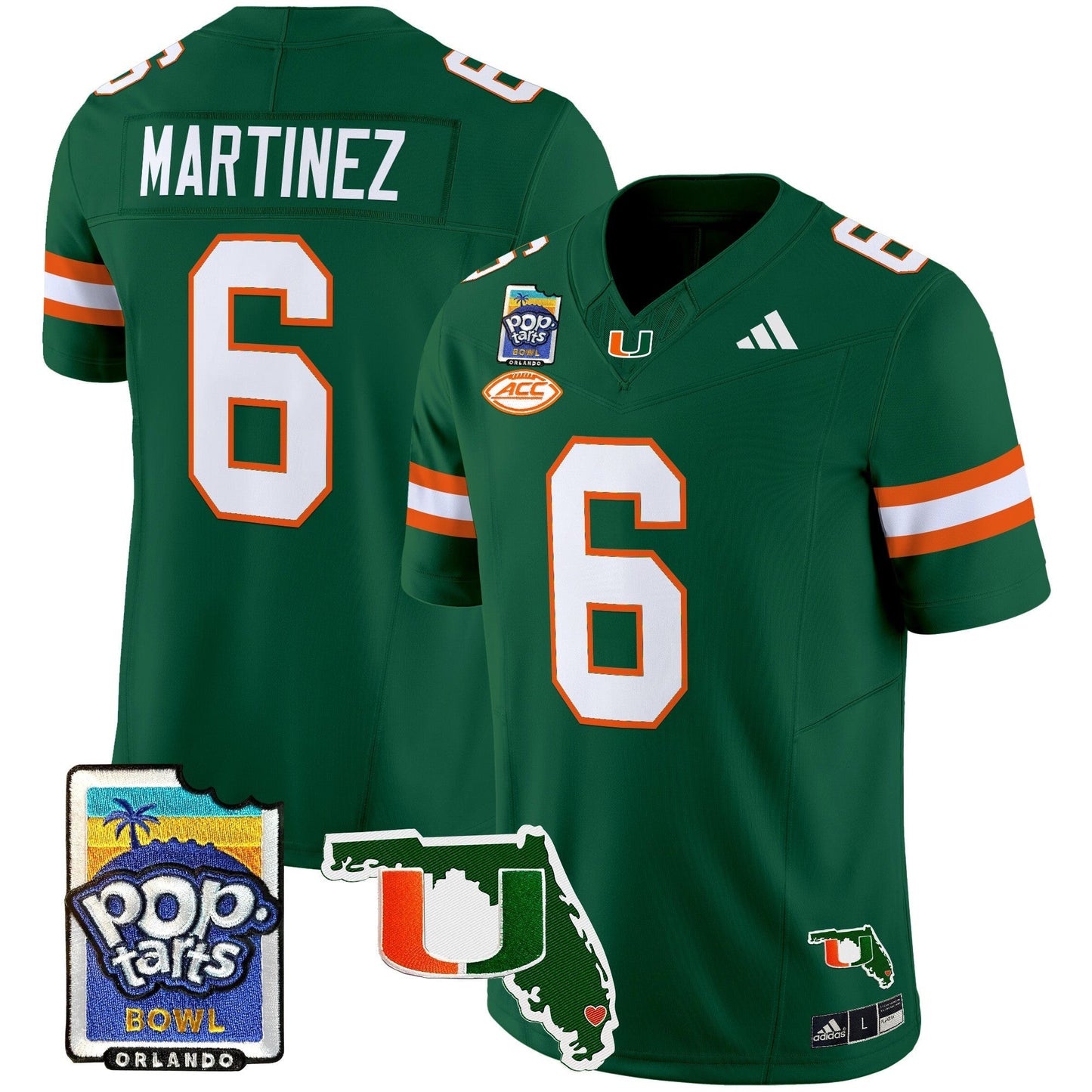MIA 2025 PopTarts Bowl Patch Vapor Limited Jersey - All Stitched