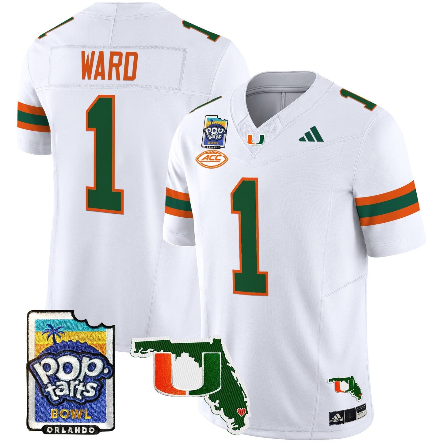 MIA 2025 PopTarts Bowl Patch Vapor Limited Jersey - All Stitched