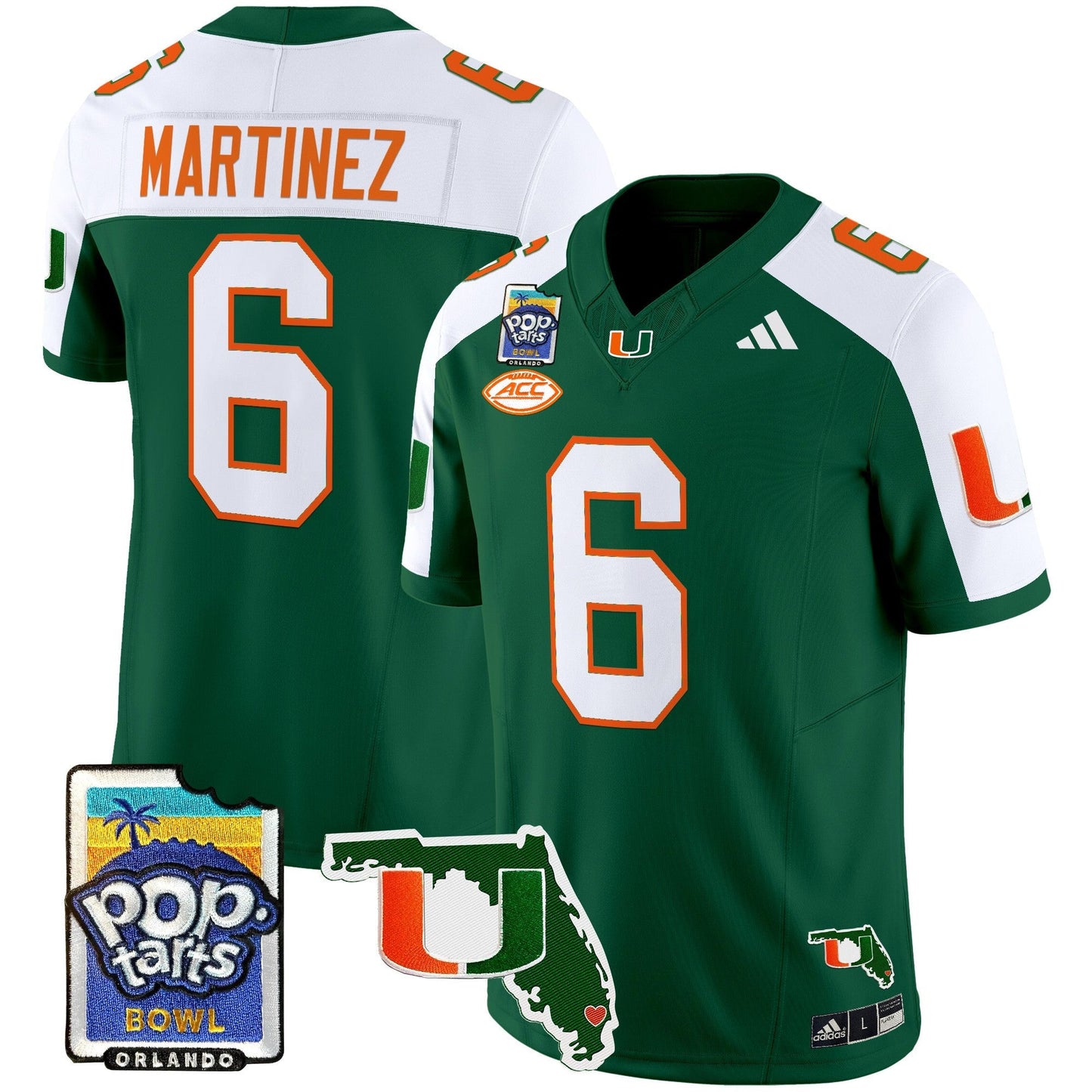MIA 2025 PopTarts Bowl Patch Vapor Limited Jersey - All Stitched