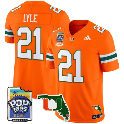 MIA 2025 PopTarts Bowl Patch Vapor Limited Jersey - All Stitched