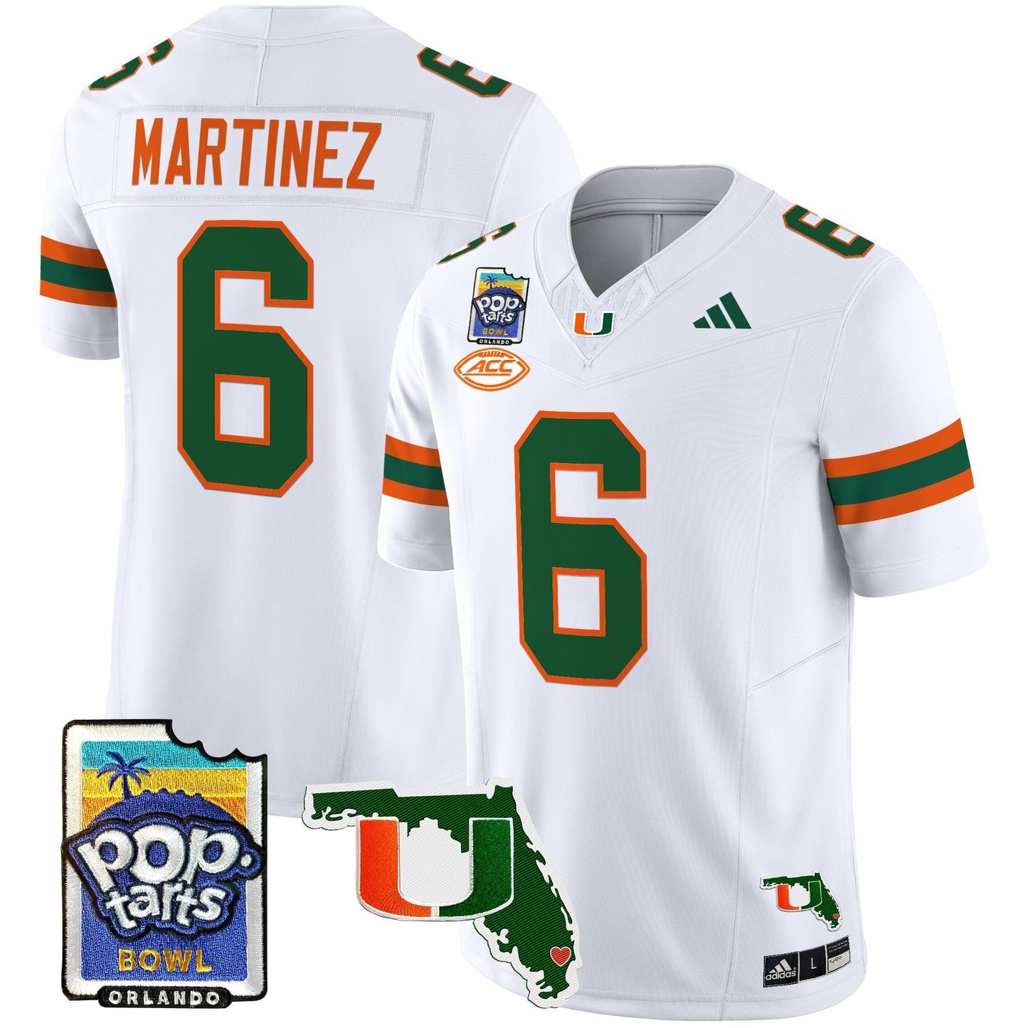 MIA 2025 PopTarts Bowl Patch Vapor Limited Jersey - All Stitched