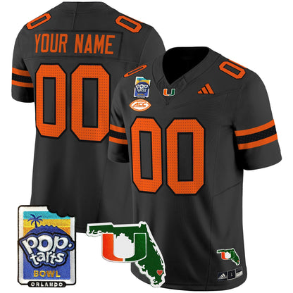 MIA 2025 PopTarts Bowl Patch Vapor Limited Custom Jersey - All Stitched