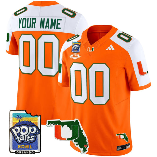 MIA 2025 PopTarts Bowl Patch Vapor Limited Custom Jersey - Stitched