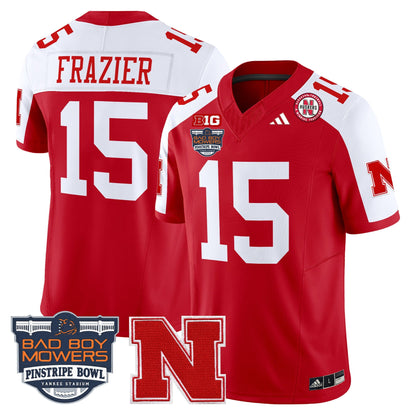 NEB 2025 Pinstripe Bowl Patch Vapor Limited Jersey - All Stitched