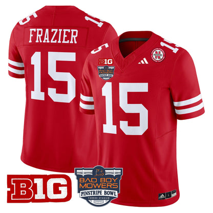 NEB 2025 Pinstripe Bowl Patch Vapor Limited Jersey - All Stitched
