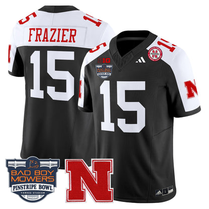 NEB 2025 Pinstripe Bowl Patch Vapor Limited Jersey - All Stitched