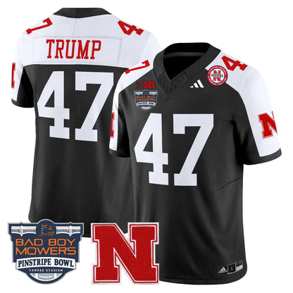 NEB 2025 Pinstripe Bowl Patch Vapor Limited Jersey - All Stitched