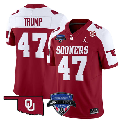 OU 2025 Armed Forces Bowl Patch Vapor Limited Jersey - All Stitched