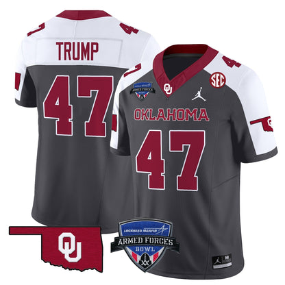 OU 2025 Armed Forces Bowl Patch Vapor Limited Jersey - All Stitched