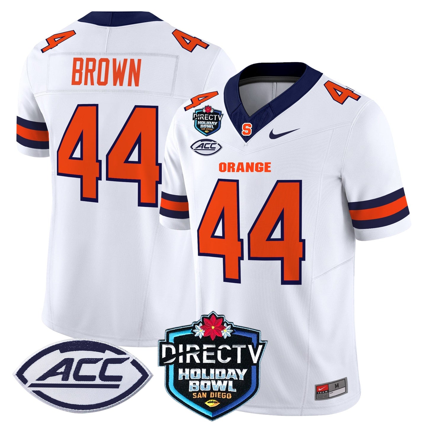 Syracuse Orange 2025 Holiday Bowl Patch Vapor Limited Jersey - All Stitched
