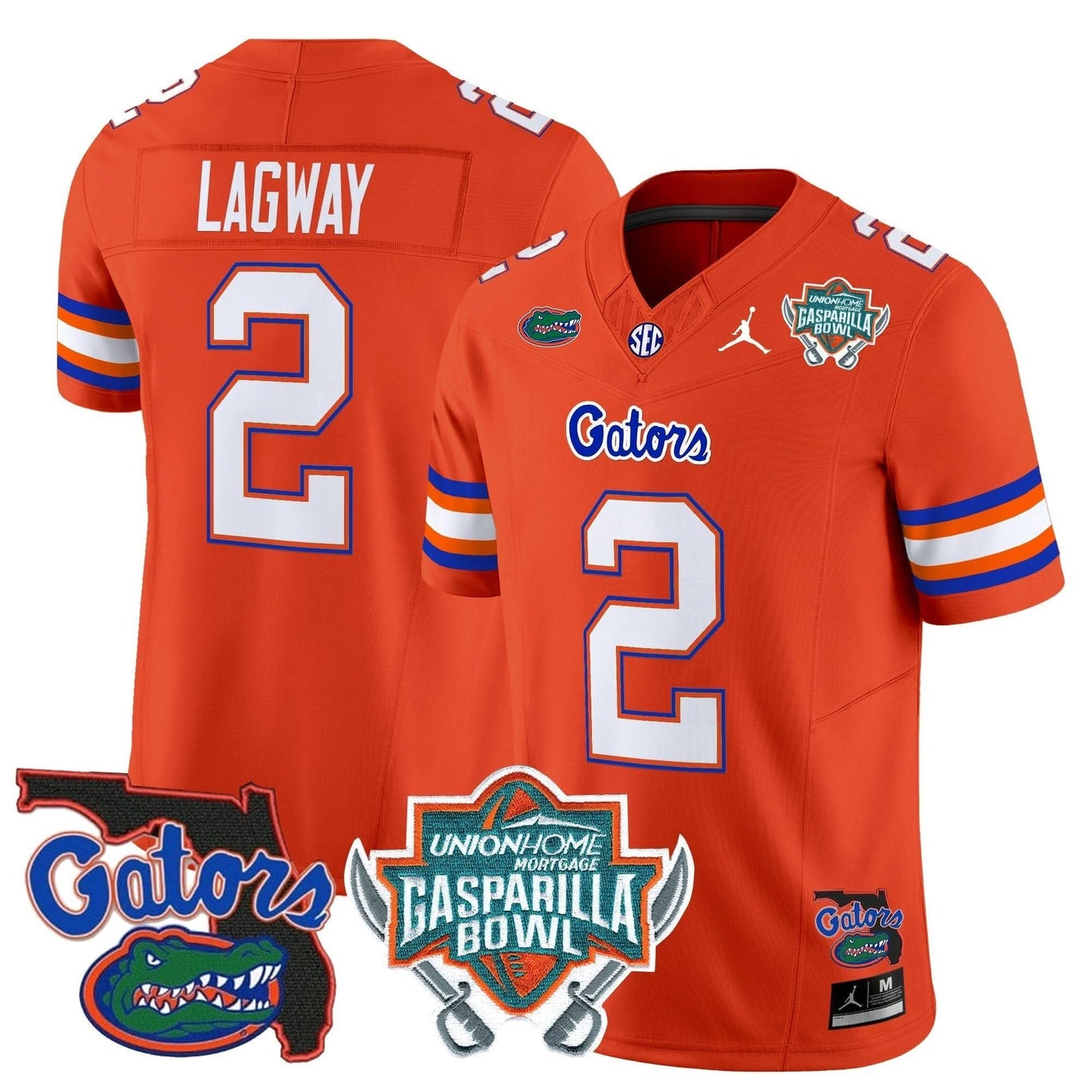 Florida Gators 2025 Gasparilla Bowl Patch Vapor Limited Jersey - All Stitched