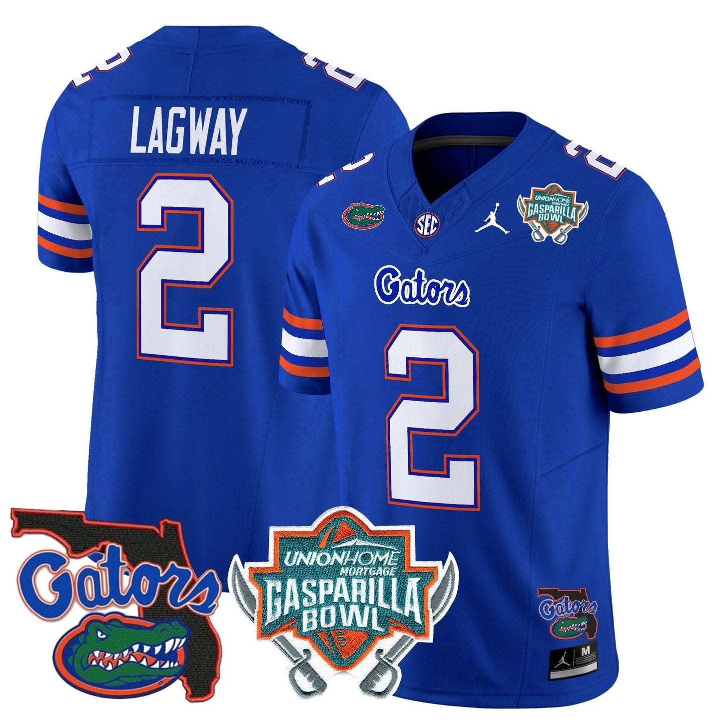 Florida Gators 2025 Gasparilla Bowl Patch Vapor Limited Jersey - All Stitched