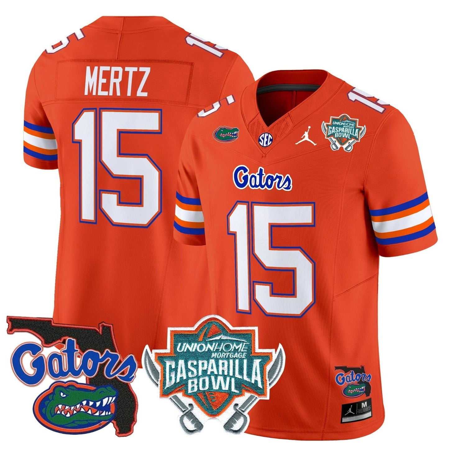 Florida Gators 2025 Gasparilla Bowl Patch Vapor Limited Jersey - All Stitched