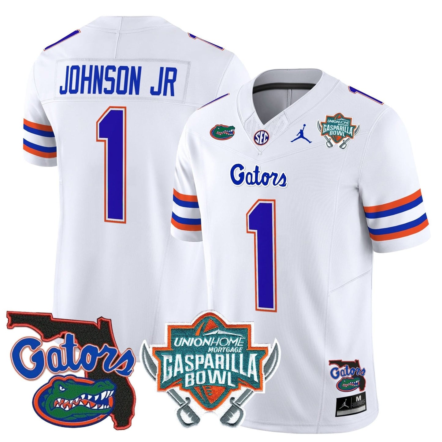 Florida Gators 2025 Gasparilla Bowl Patch Vapor Limited Jersey - All Stitched