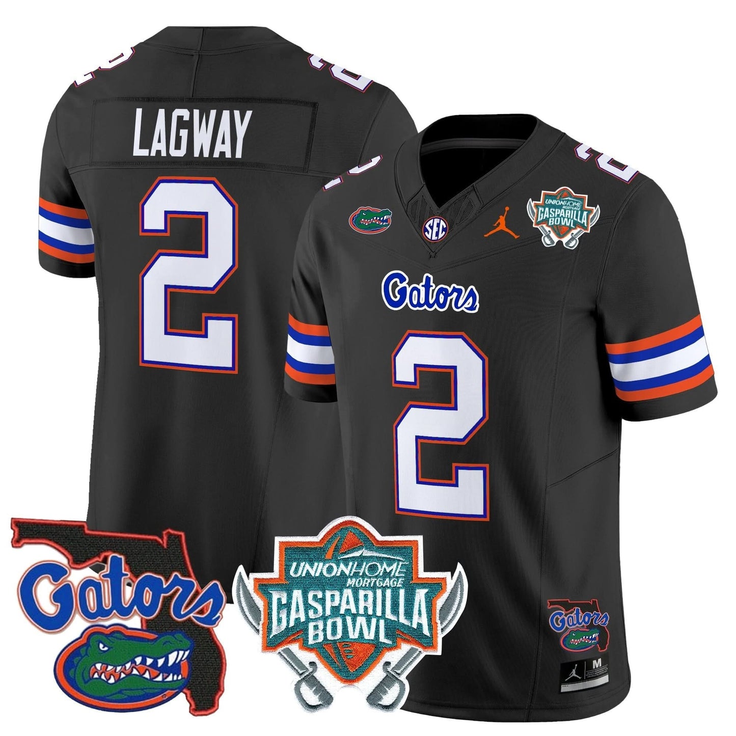 Florida Gators 2025 Gasparilla Bowl Patch Vapor Limited Jersey - All Stitched