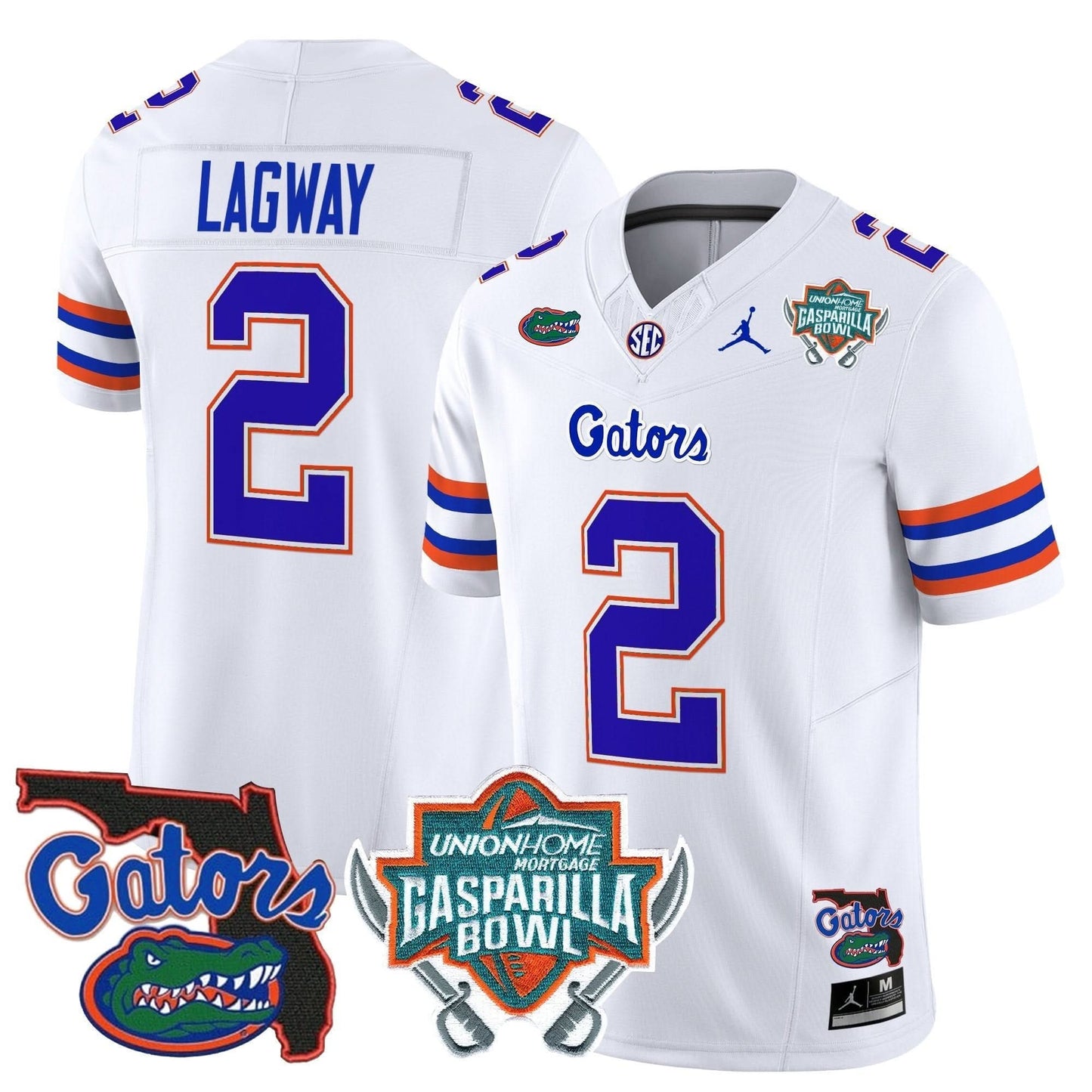 Florida Gators 2025 Gasparilla Bowl Patch Vapor Limited Jersey - All Stitched