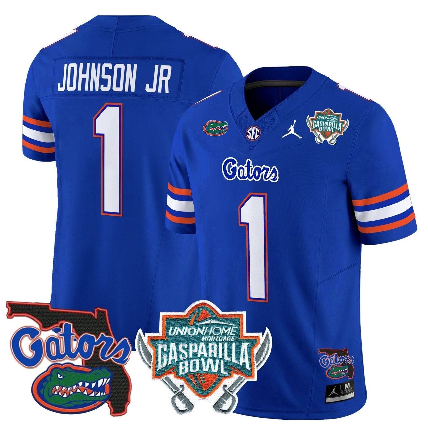 Florida Gators 2025 Gasparilla Bowl Patch Vapor Limited Jersey - All Stitched